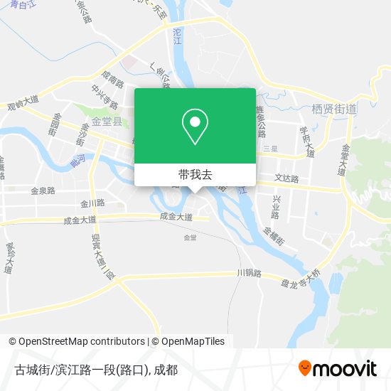 古城街/滨江路一段(路口)地图