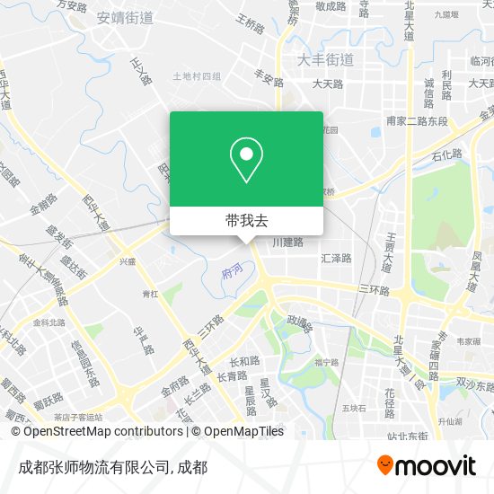成都张师物流有限公司地图