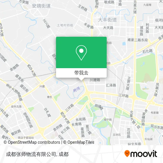 成都张师物流有限公司地图