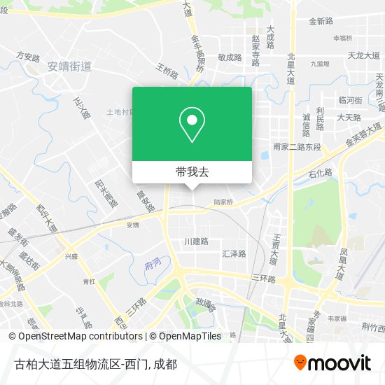 古柏大道五组物流区-西门地图