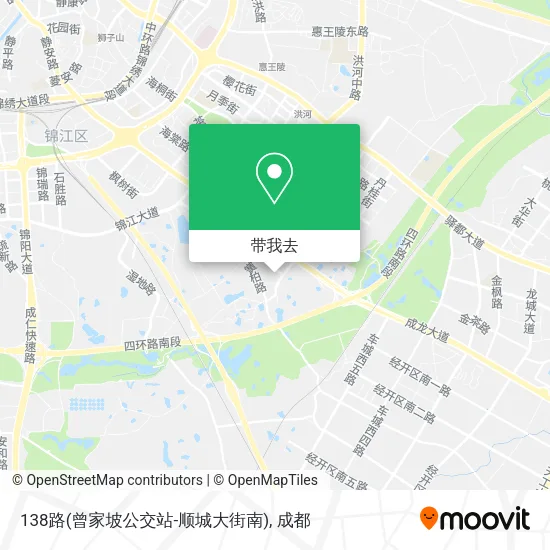 138路(曾家坡公交站-顺城大街南)地图