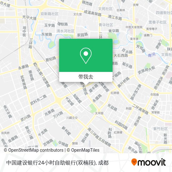 中国建设银行24小时自助银行(双楠段)地图