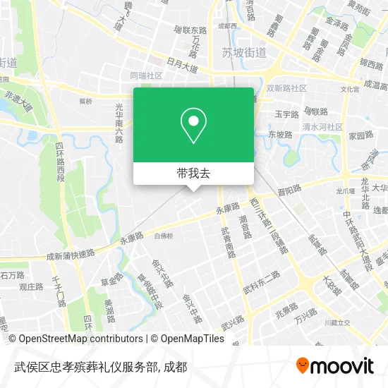 武侯区忠孝殡葬礼仪服务部地图