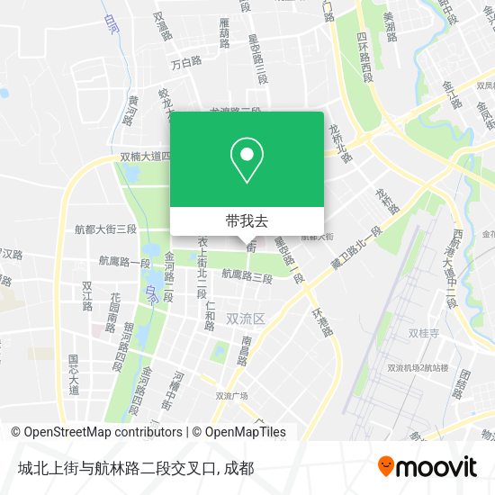 城北上街与航林路二段交叉口地图