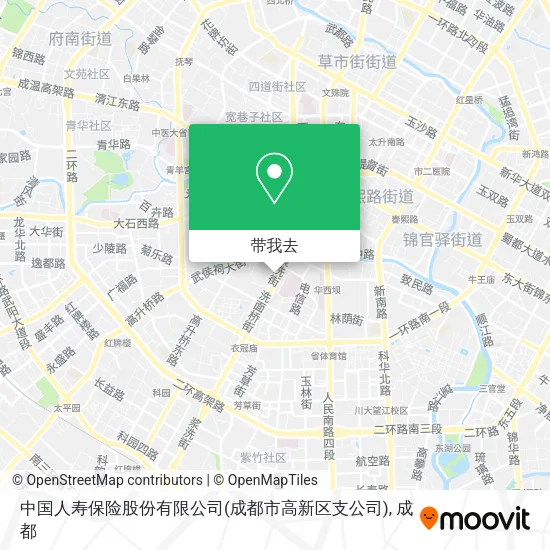 中国人寿保险股份有限公司(成都市高新区支公司)地图