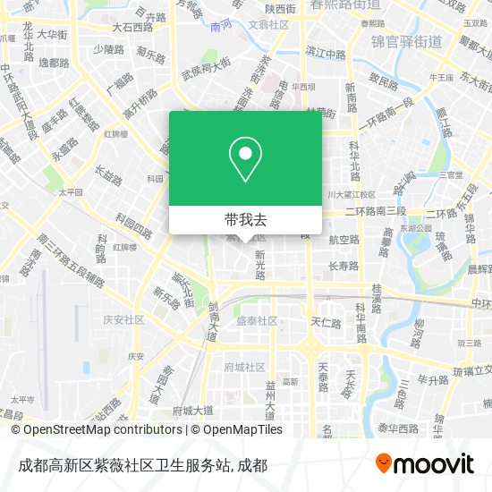 成都高新区紫薇社区卫生服务站地图