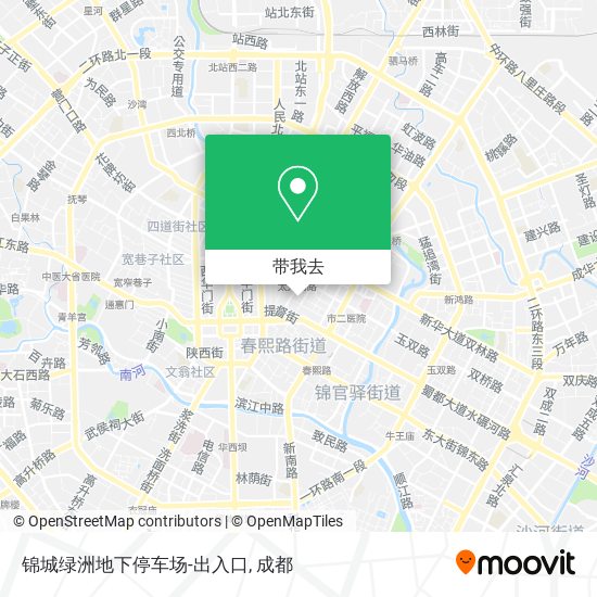 锦城绿洲地下停车场-出入口地图