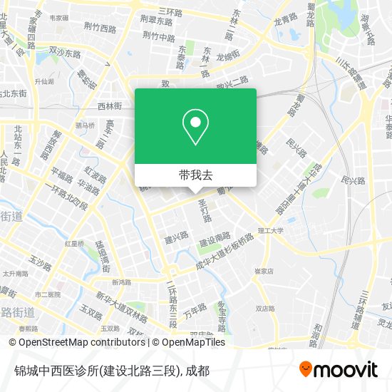 锦城中西医诊所(建设北路三段)地图