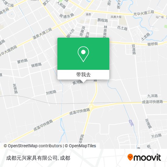 成都元兴家具有限公司地图