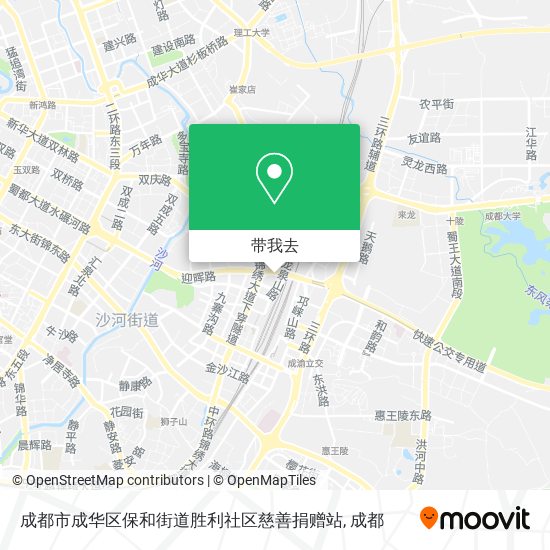 成都市成华区保和街道胜利社区慈善捐赠站地图