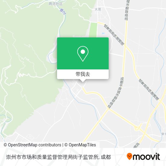 崇州市市场和质量监督管理局街子监管所地图