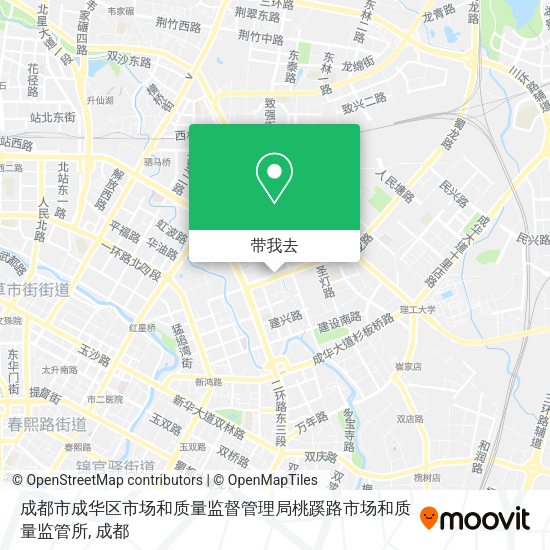成都市成华区市场和质量监督管理局桃蹊路市场和质量监管所地图