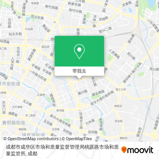 成都市成华区市场和质量监督管理局桃蹊路市场和质量监管所地图
