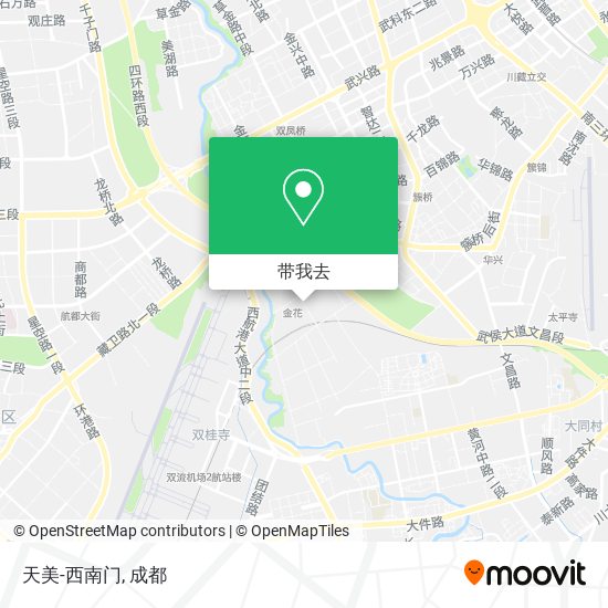 天美-西南门地图