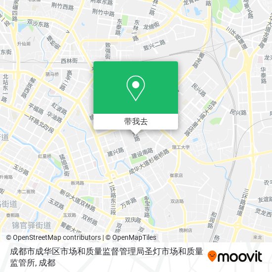 成都市成华区市场和质量监督管理局圣灯市场和质量监管所地图