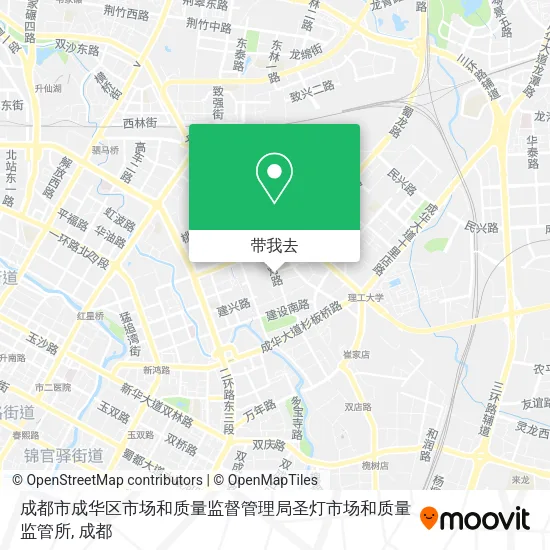 成都市成华区市场和质量监督管理局圣灯市场和质量监管所地图