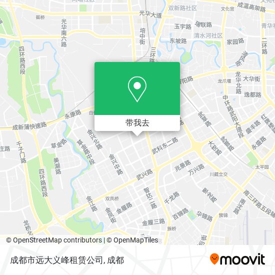 成都市远大义峰租赁公司地图
