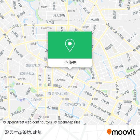 聚园生态茶坊地图