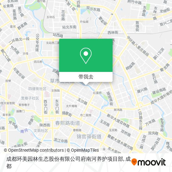 成都环美园林生态股份有限公司府南河养护项目部地图