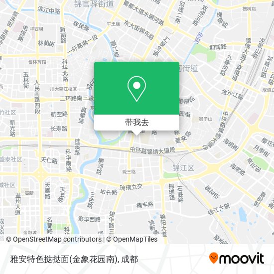 雅安特色挞挞面(金象花园南)地图
