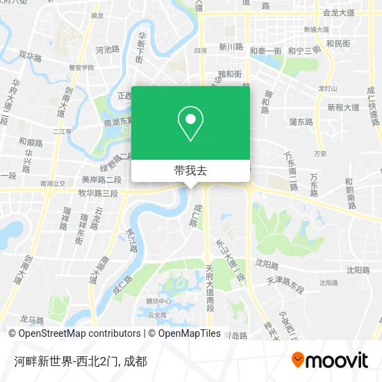 河畔新世界-西北2门地图