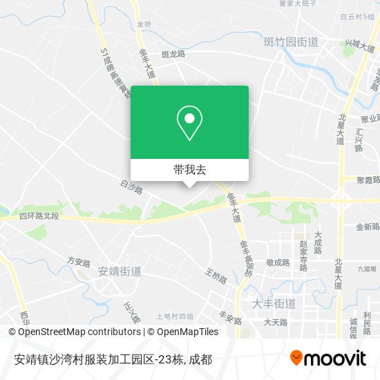 安靖镇沙湾村服装加工园区-23栋地图