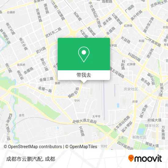 成都市云鹏汽配地图