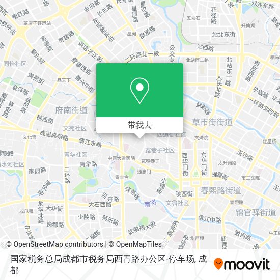 国家税务总局成都市税务局西青路办公区-停车场地图