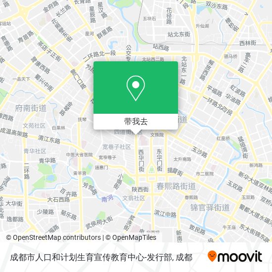 成都市人口和计划生育宣传教育中心-发行部地图
