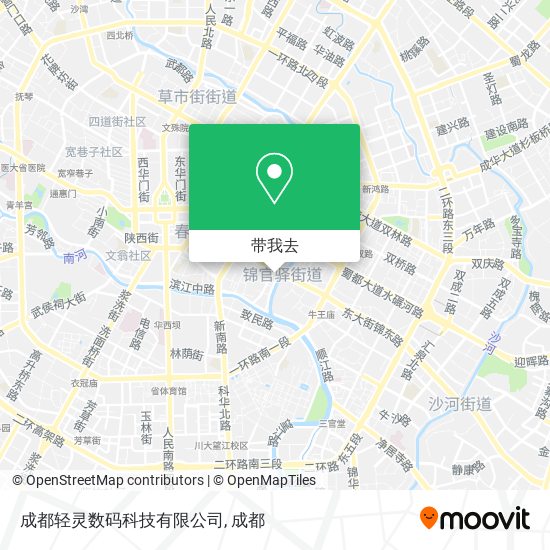 成都轻灵数码科技有限公司地图