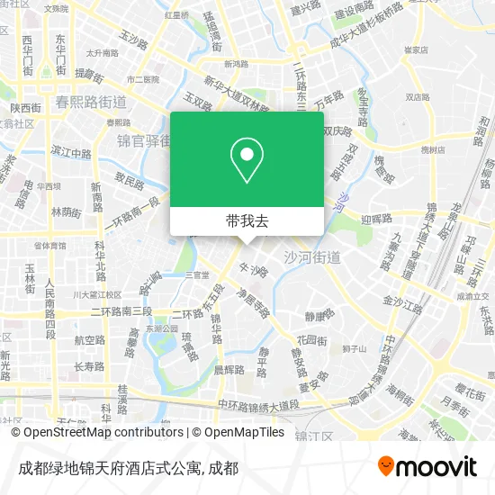 成都绿地锦天府酒店式公寓地图