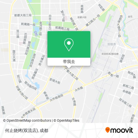 何止烧烤(双流店)地图