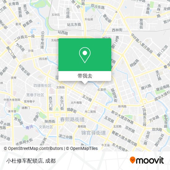 小杜修车配锁店地图