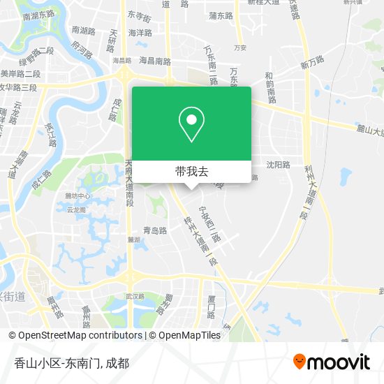 香山小区-东南门地图