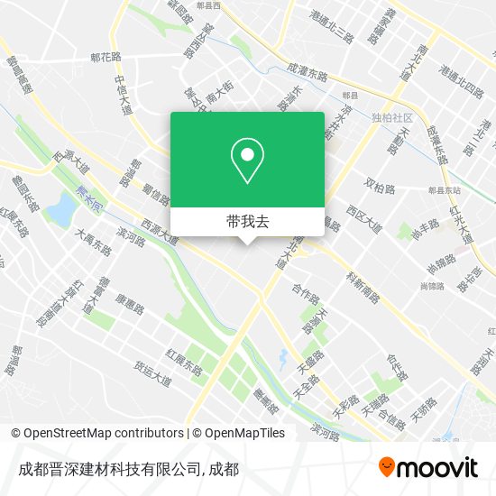 成都晋深建材科技有限公司地图