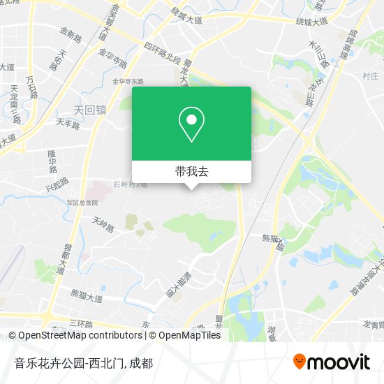 音乐花卉公园-西北门地图