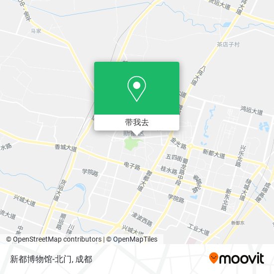 新都博物馆-北门地图