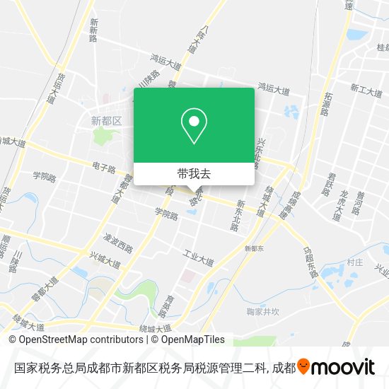 国家税务总局成都市新都区税务局税源管理二科地图