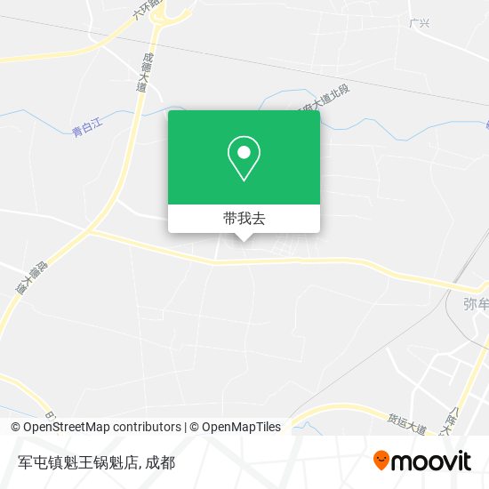 军屯镇魁王锅魁店地图