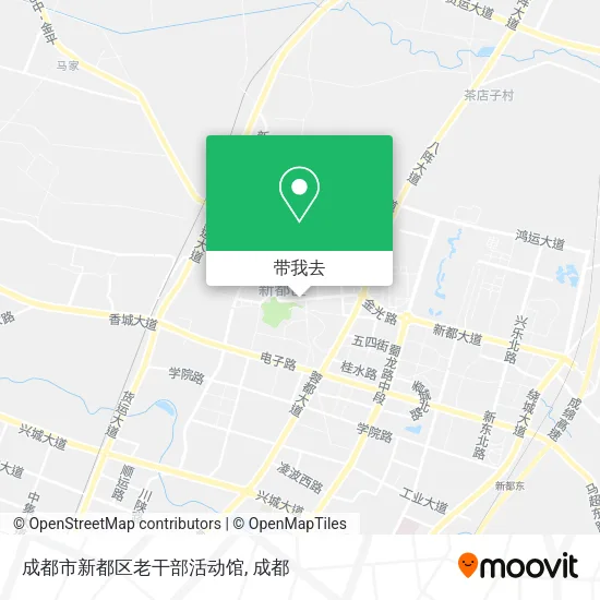 成都市新都区老干部活动馆地图
