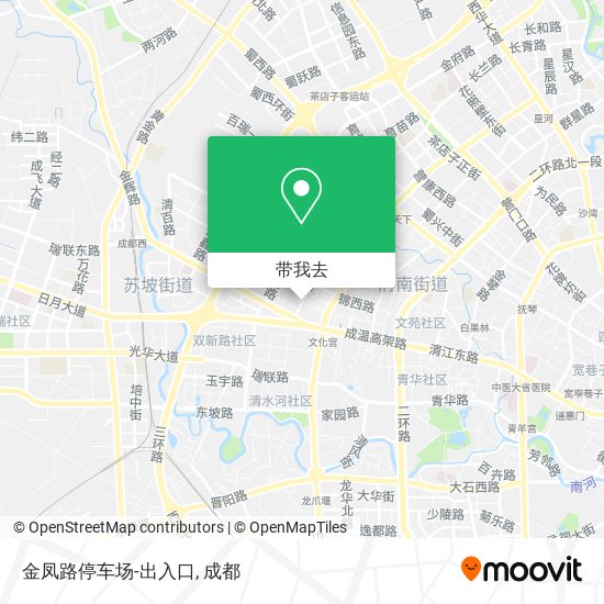 金凤路停车场-出入口地图