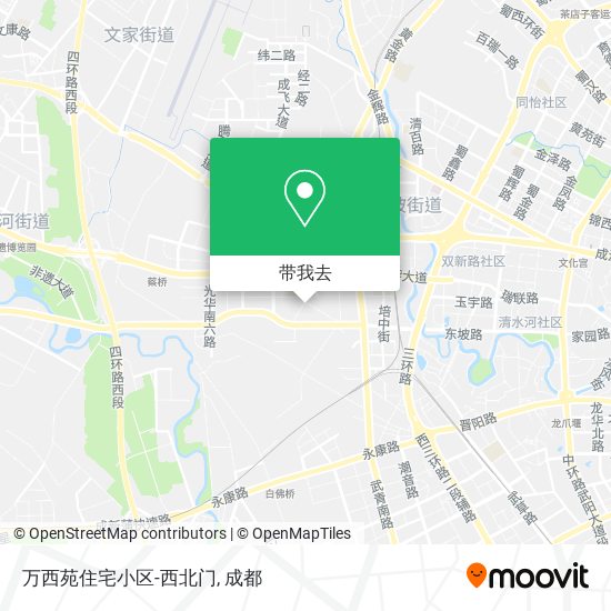 万西苑住宅小区-西北门地图