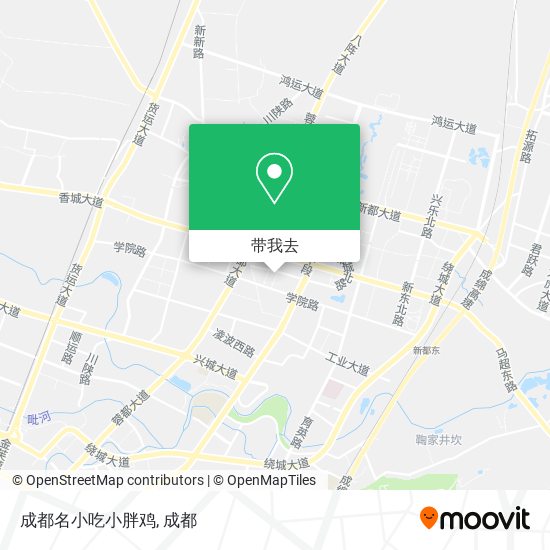 成都名小吃小胖鸡地图