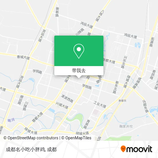 成都名小吃小胖鸡地图