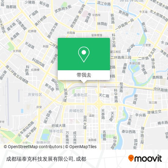 成都瑞泰克科技发展有限公司地图