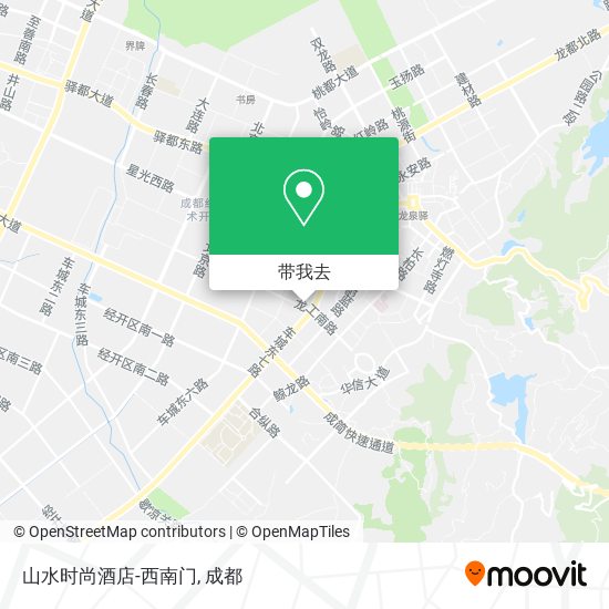 山水时尚酒店-西南门地图