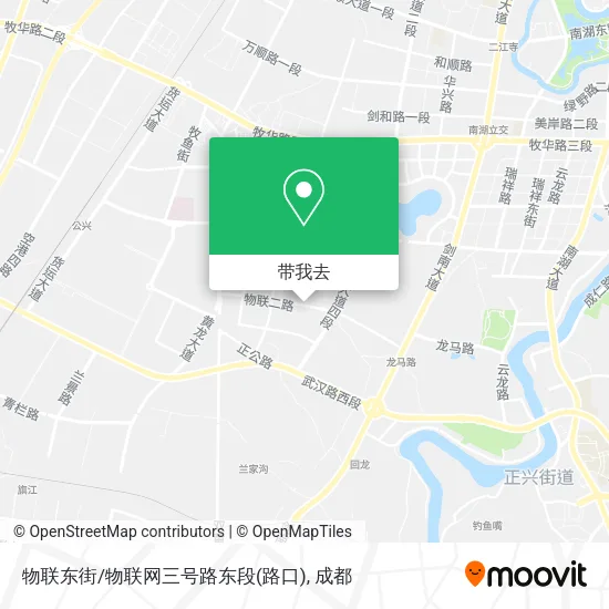 物联东街/物联网三号路东段(路口)地图