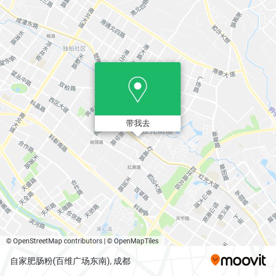 自家肥肠粉(百维广场东南)地图