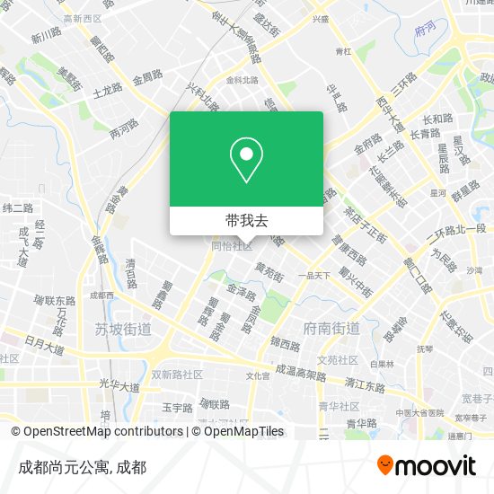 成都尚元公寓地图