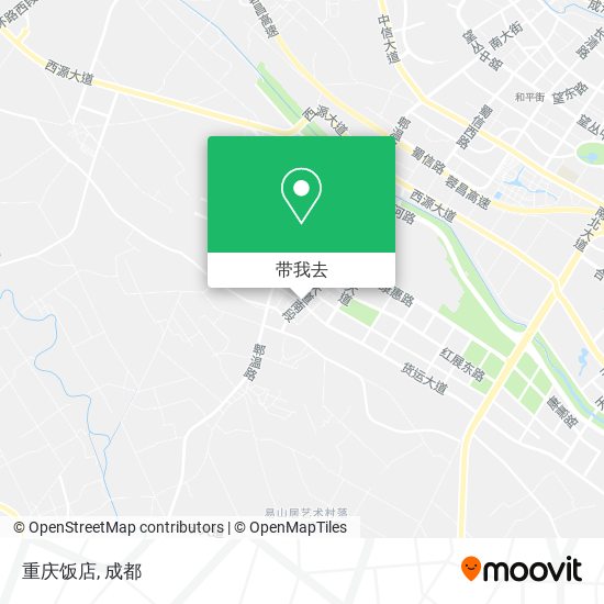 重庆饭店地图